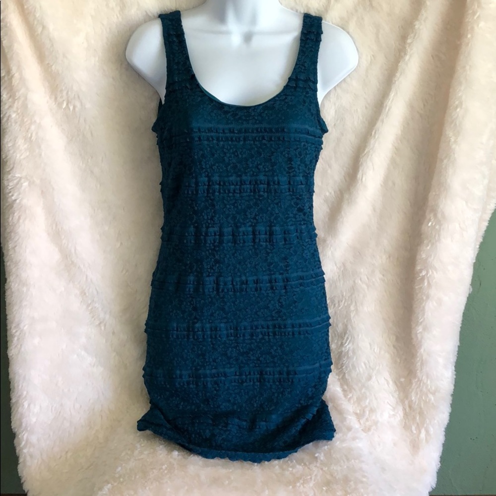 Teal Forever 21 Body Con Dress